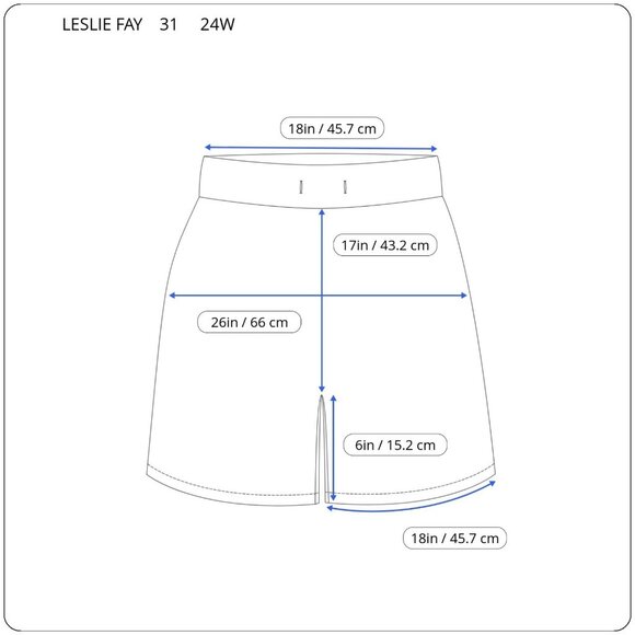 Leslie Fay Womens Shorts 24W Plus Blue White Plaid Zip Fly Pockets Linen PLA20E - Picture 2 of 6